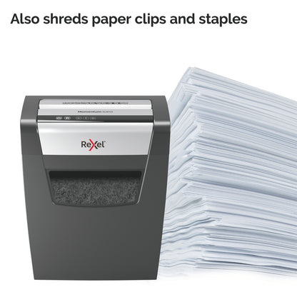 Rexel X410 paper shredder Cross shredding 22 cm Black, Silver