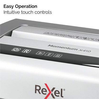 Rexel X410 paper shredder Cross shredding 22 cm Black, Silver