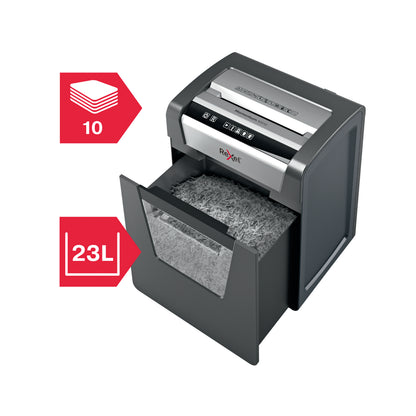 Rexel M510 paper shredder Micro-cut shredding 60 dB 22.3 cm Black, Silver