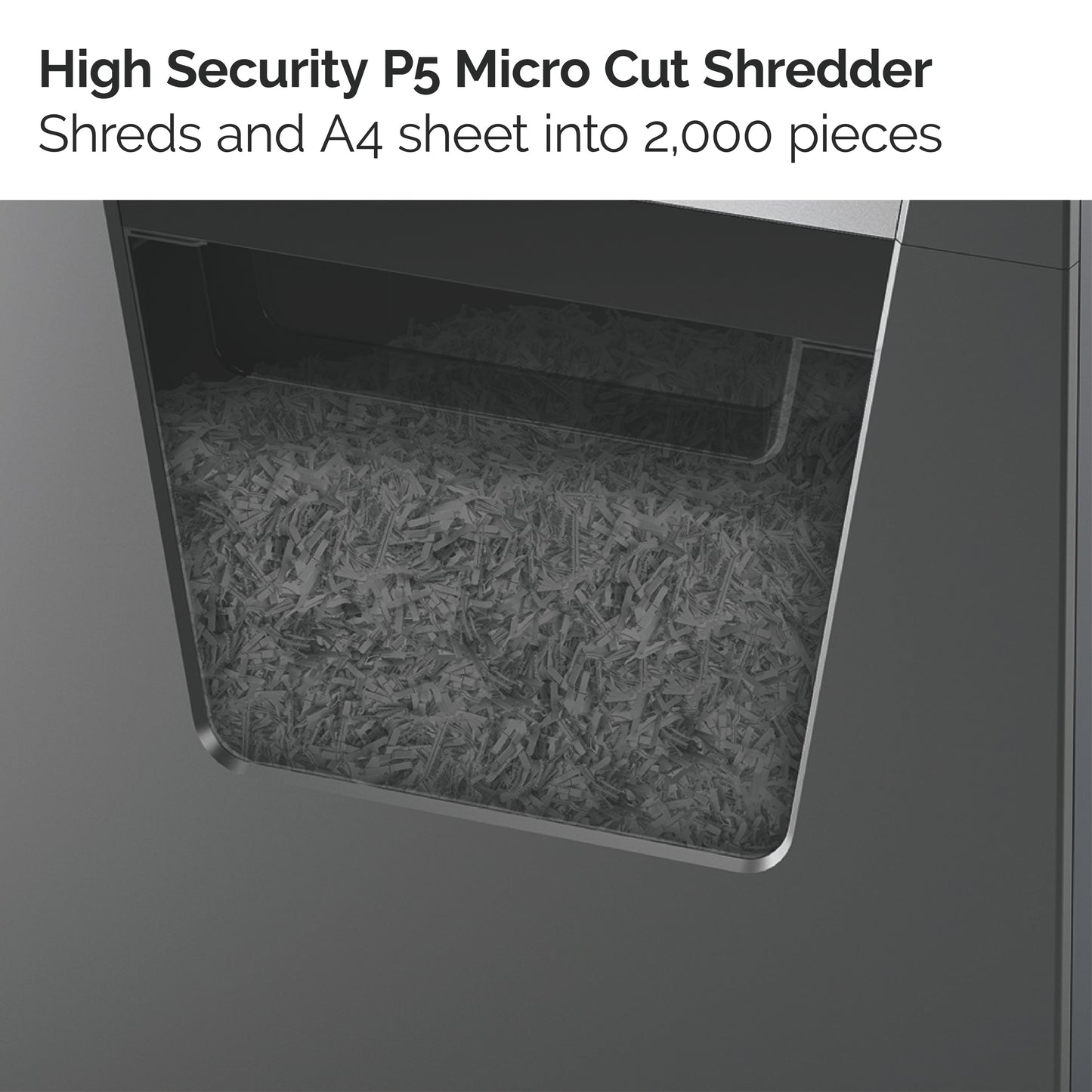 Rexel M510 paper shredder Micro-cut shredding 60 dB 22.3 cm Black, Silver