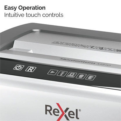 Rexel M510 paper shredder Micro-cut shredding 60 dB 22.3 cm Black, Silver