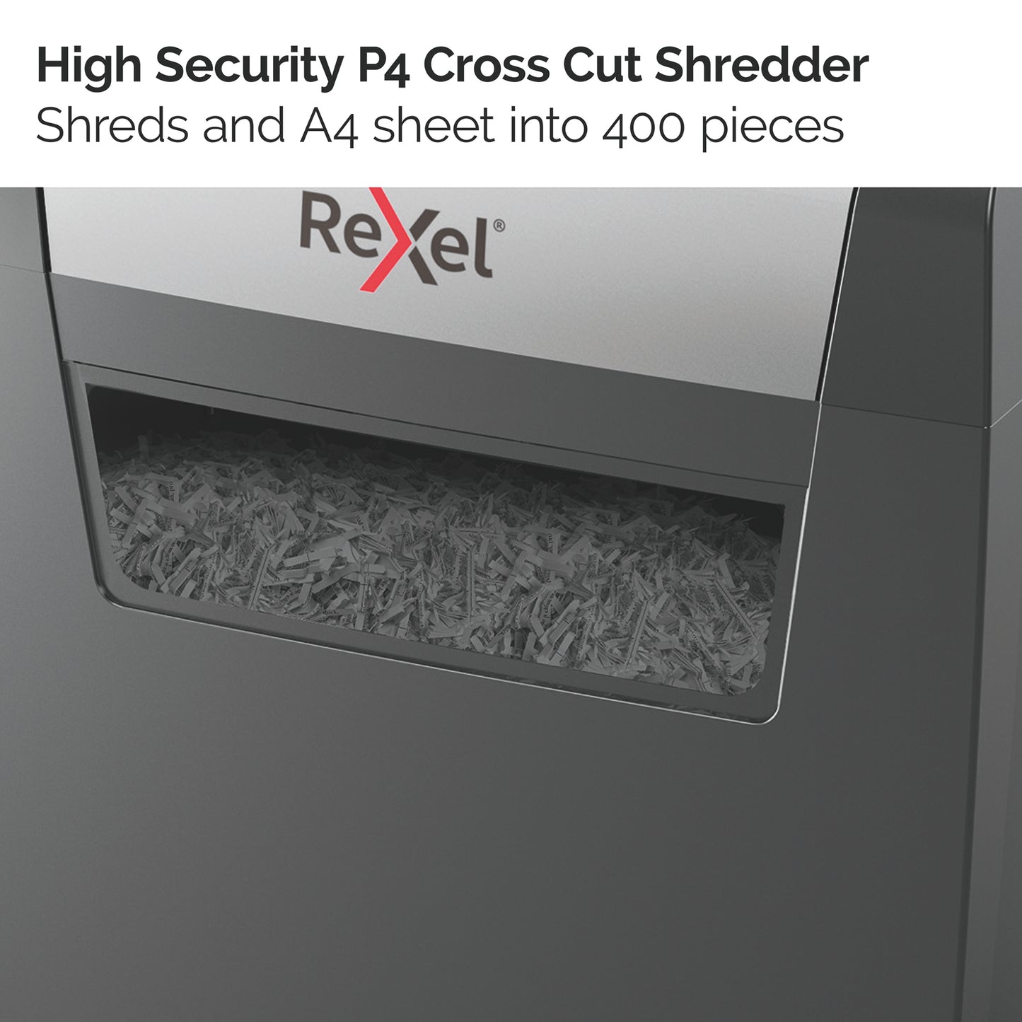 Rexel X406 paper shredder Cross shredding 22 cm Black, Silver