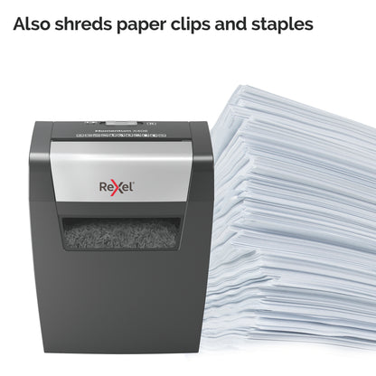 Rexel X406 paper shredder Cross shredding 22 cm Black, Silver