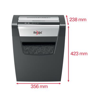 Rexel X312 paper shredder Cross shredding 22 cm Black, Silver