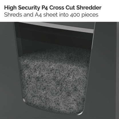 Rexel X420 paper shredder Cross shredding 60 dB 23 cm Black, Silver