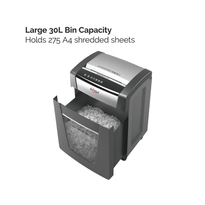 Rexel X420 paper shredder Cross shredding 60 dB 23 cm Black, Silver