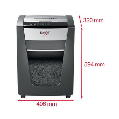 Rexel X420 paper shredder Cross shredding 60 dB 23 cm Black, Silver