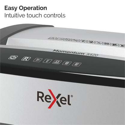Rexel X420 paper shredder Cross shredding 60 dB 23 cm Black, Silver