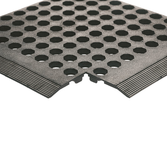 Black Rubber Worksafe Mat (900 x 1500mm, 16mm Thickness) 312475