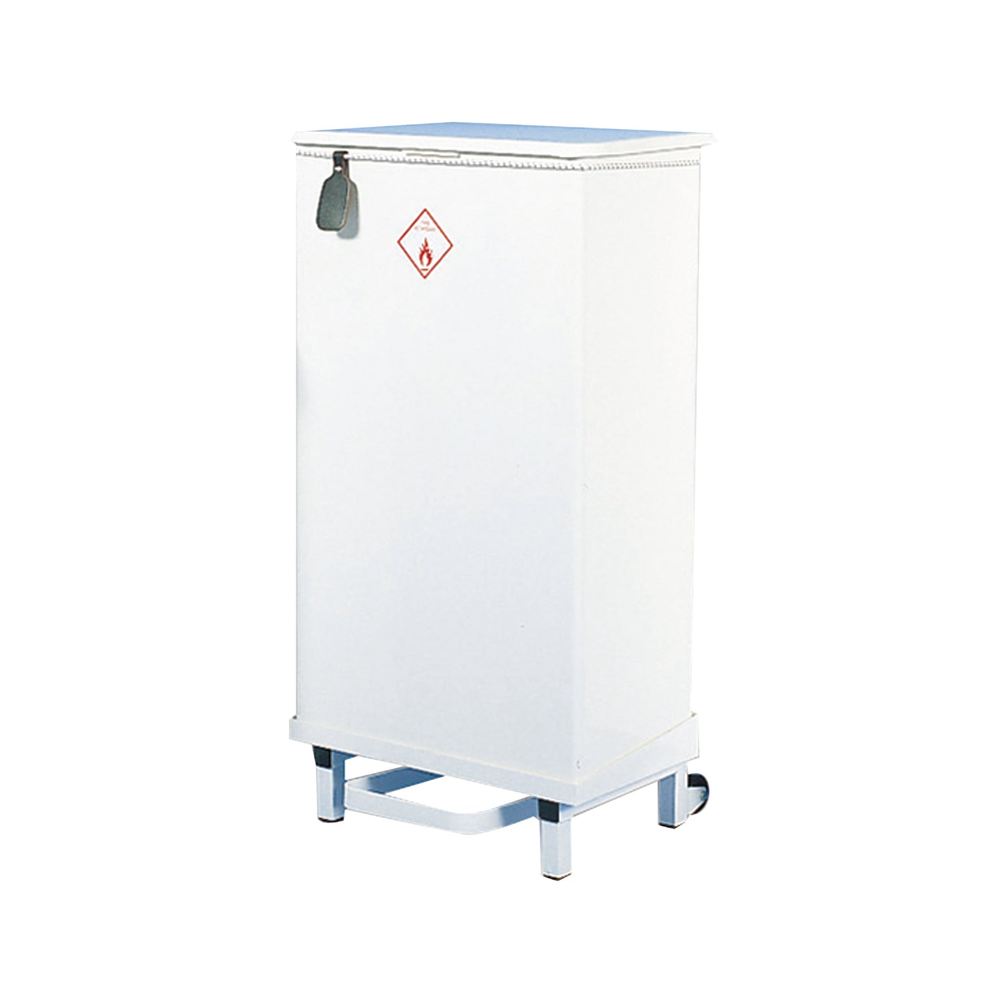 Fire Retardant Sack Holder 64 Litre White Semi-Mobile 330328