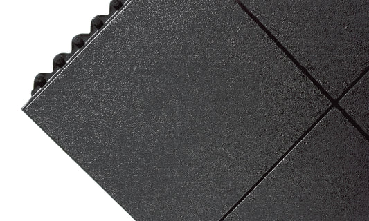 All-Purpose Anti-Fatigue Modular Mat Solid Surface Black 312413