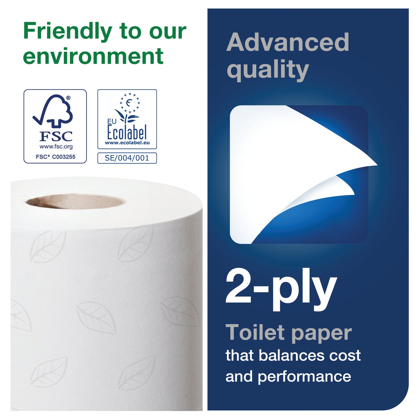 Tork Conventional Toilet Roll 2-Ply 200 Sheets (Pack of 36) 100200
