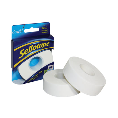 Sellotape Sticky Fixer Permanent Strip 25mm x 3m