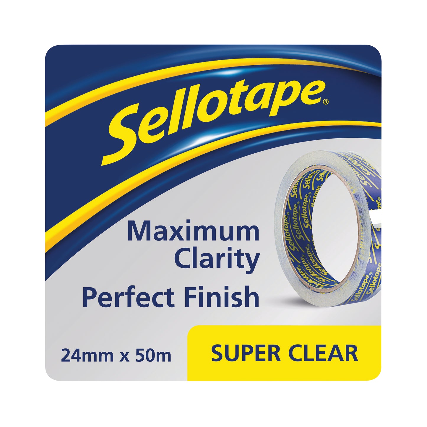 Sellotape Super Clear Tape 24mm x 50m (6 Pack) 1569087