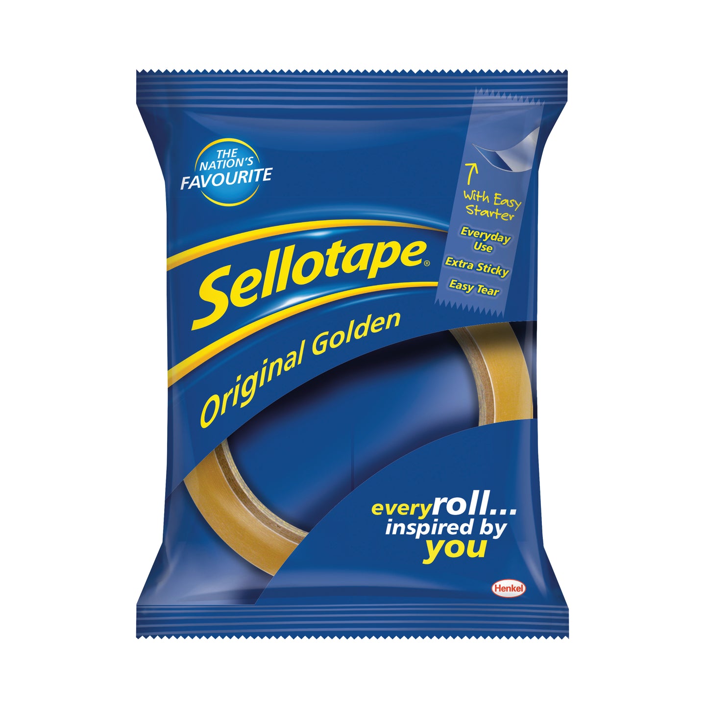 Sellotape Original Golden Tape 24mmx66m (Pack of 6) 1443306