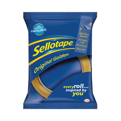 Sellotape Original Golden Tape 24mmx66m (Pack of 6) 1443306