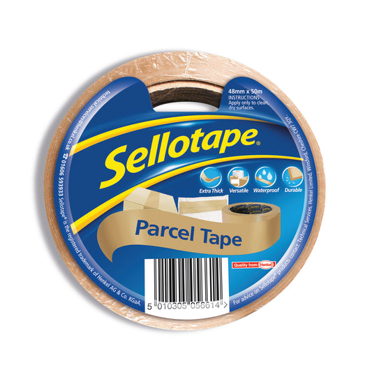 Sellotape Brown Parcel Tape 48mmx50m (Pack of 8 SRP) 1760686