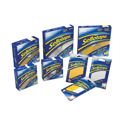 Sellotape Sticky Hook and Loop Pads 20mmx20mm (Pack of 24) SE4542