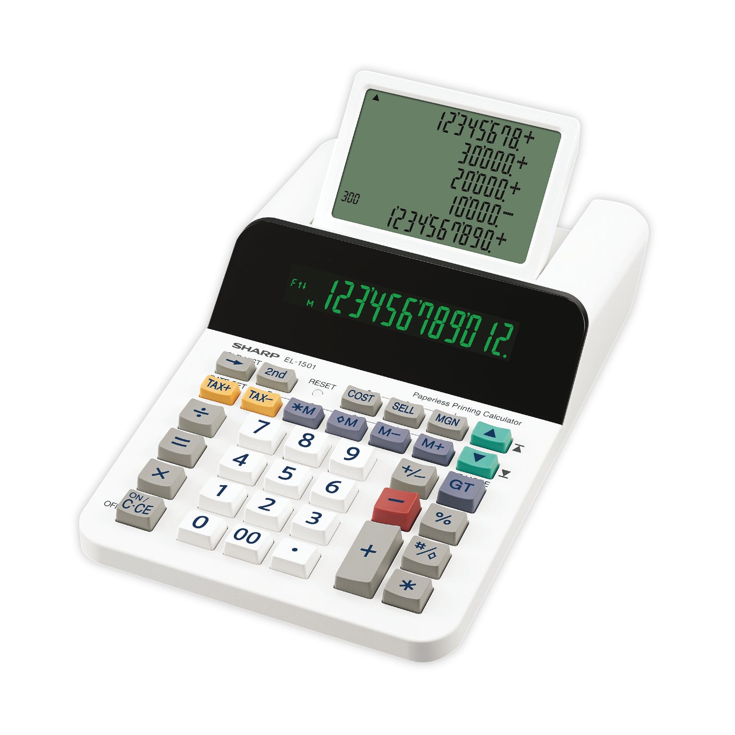 Sharp EL-1501 calculator Desktop Printing Multicolour, White