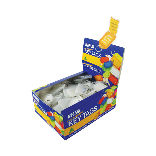 Kevron Plastic Clicktag Key Tag Clear (Pack of 100) ID5CLR100