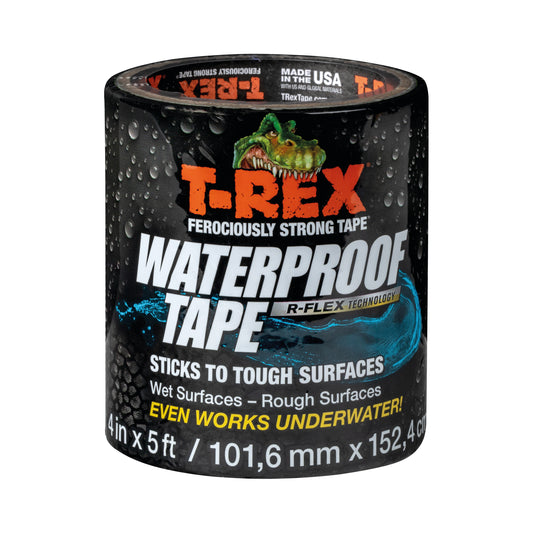 T-Rex Waterproof Tape R-Flex Technology Black (Pack of 6) 285987