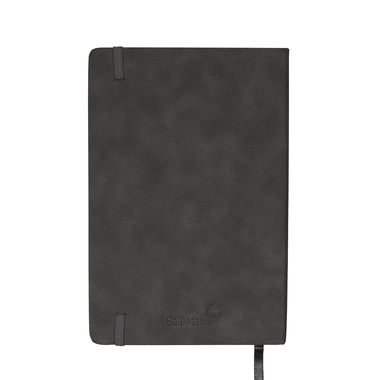 Silvine Soft Feel Executive Notebook Lined 160 Pages A5 Anthracite 197GY