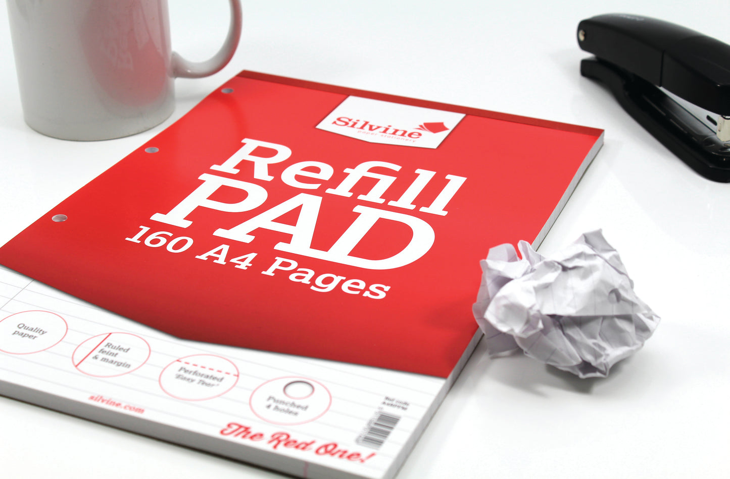 Silvine Ruled Headbound Refill Pad A4 160 Pages (Pack of 6) A4RPFM