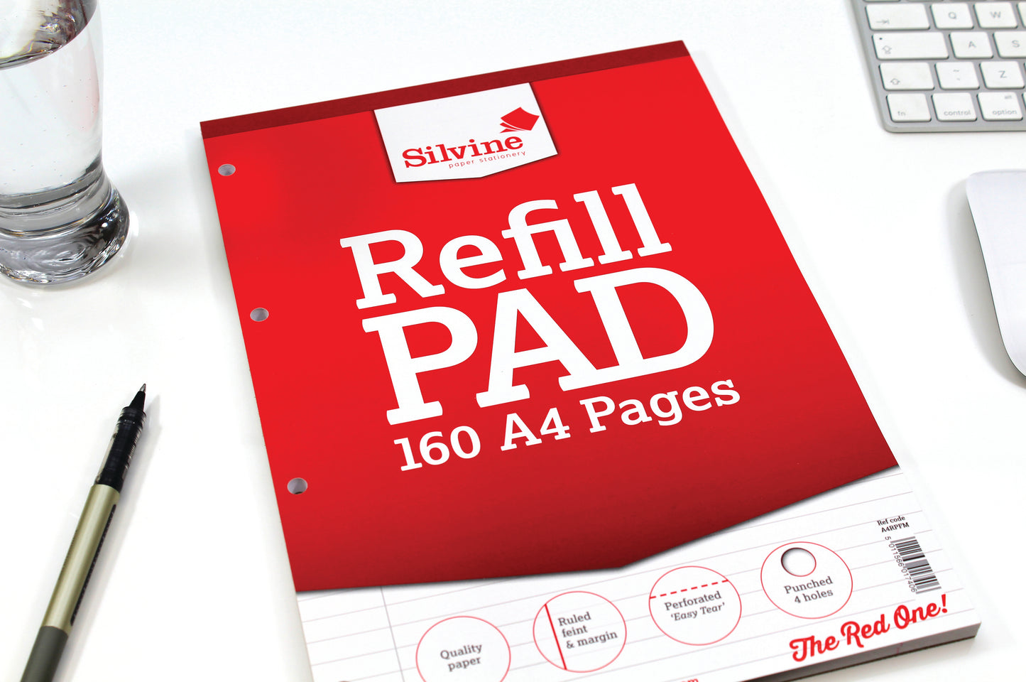 Silvine Ruled Headbound Refill Pad A4 160 Pages (Pack of 6) A4RPFM