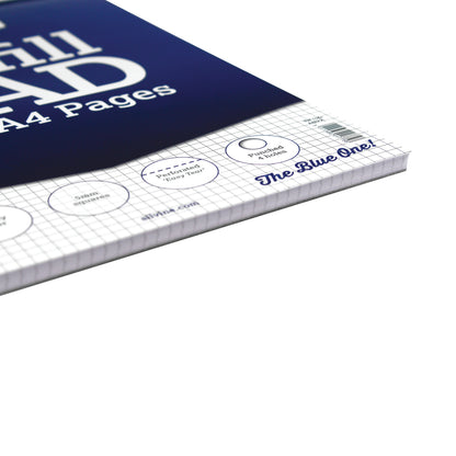 Silvine 5mm Square Headbound Refill Pad A4 160 Pages (Pack of 6) A4RPX