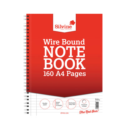Silvine Sidebound Wire Lined Refill Pad A4 160 Pages (Pack of 6) S80Y