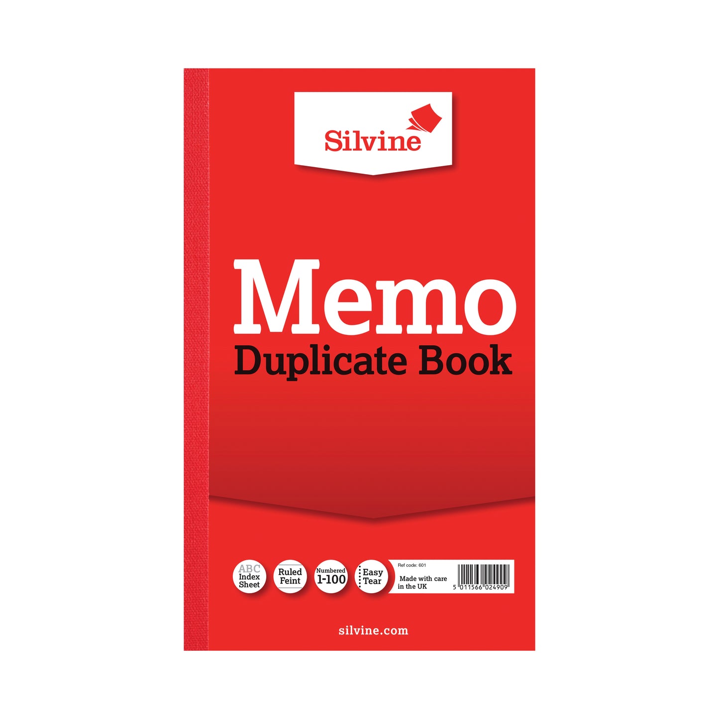 Silvine Duplicate Memo Book 210x127mm (Pack of 6) 601