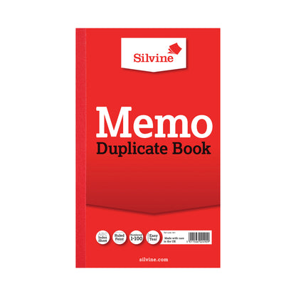 Silvine Duplicate Memo Book 210x127mm (Pack of 6) 601