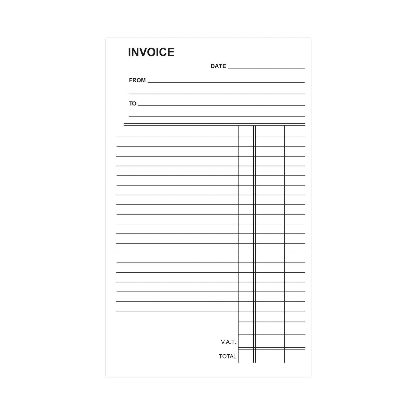 Silvine Duplicate Invoice Book 210x127mm (Pack of 6) 611