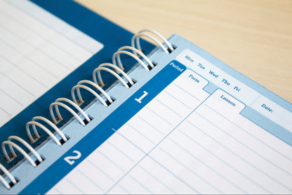 Silvine Academic Planner and Record A4 Blue 40 Name EX202