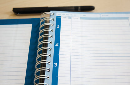Silvine Academic Planner and Record A4 Blue 40 Name EX202