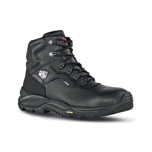 U.Power Drop Safety S3 Non Metallic Leather Upper Waterproof Boots 1 Pair Black 10.5