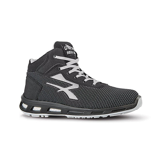 U.Power Stego Safety S3 Aluminium Toe Cap Boots 1 Pair Black 10.5