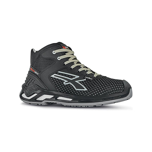 U.Power Jacob Safety S3 Aluminium Toe Cap Boots 1 Pair Black 10.5
