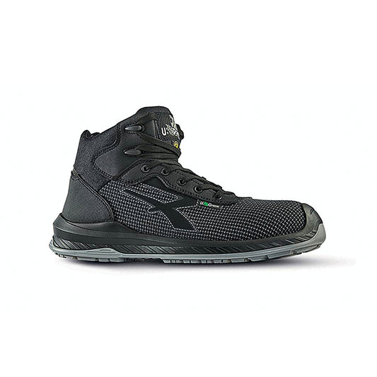 U.Power Land Safety S3 Carbon Neutral Recycled Polyester Upper Boots 1 Pair Black 10