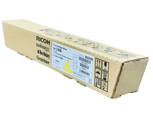 Ricoh MPC306 MPC307 MPC406 Toner YELLOW 842098