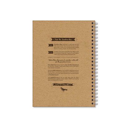 Rhino Recycled Wirebound Notebook 160 Pages 8mm Ruled A5 (Pack of 5) SRTWA5