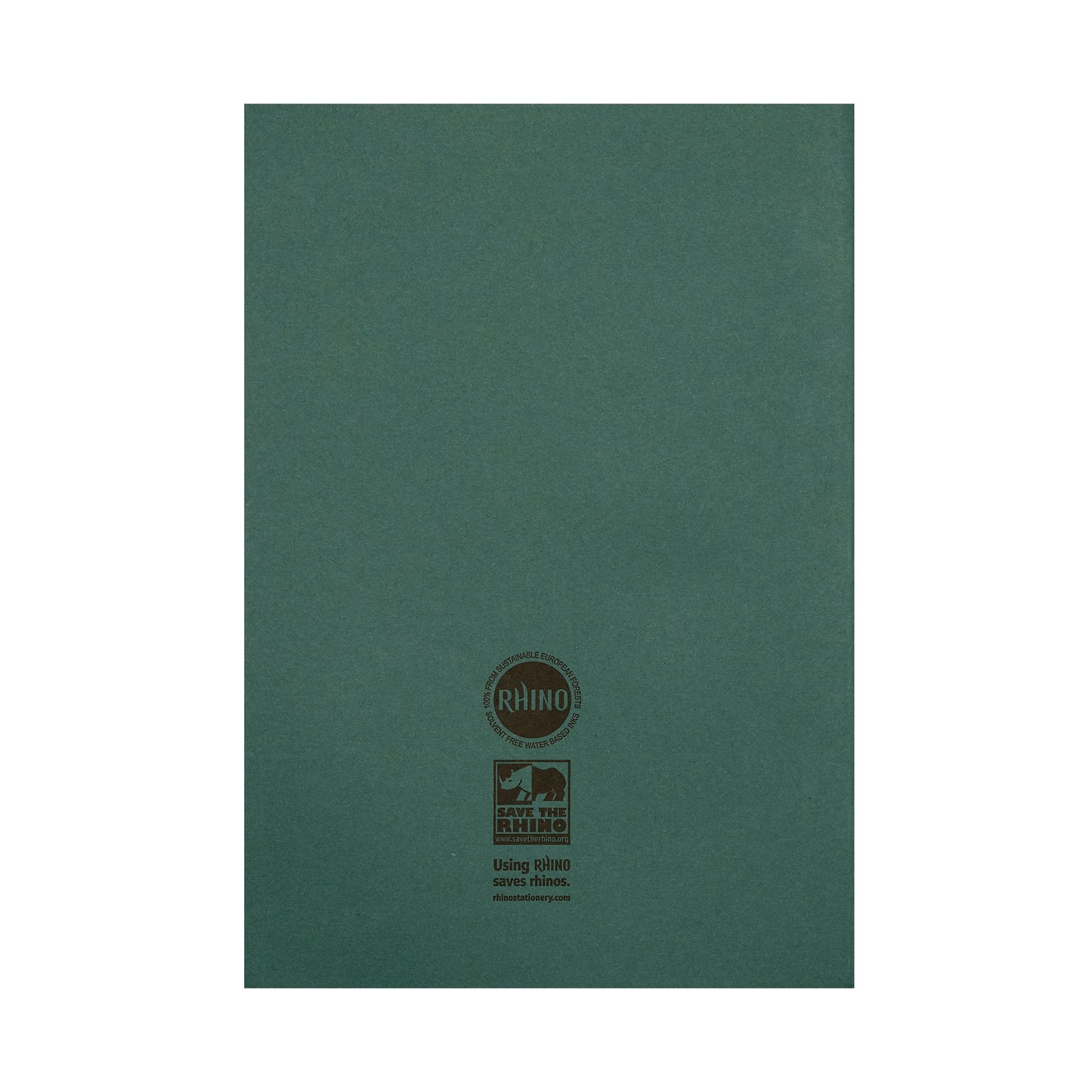 Rhino Exercise Book 8mm Ruled 80P A4 Dark Green (Pack of 50) VC48432