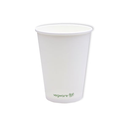 Vegware Hot Cup 12oz Single Wall White (Pack of 1000) LV-12
