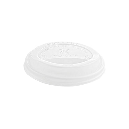 Vegware Hot Cup Lid 12oz 89-series White (Pack of 1000) VLID89S