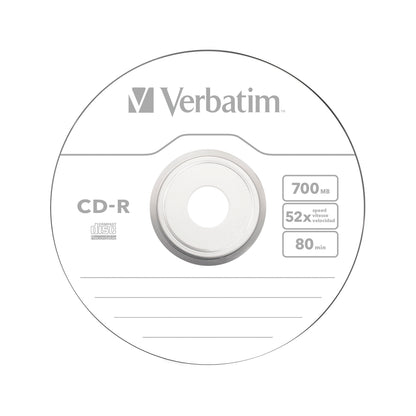 Verbatim CD-R Datalife Non-AZO 52x 700MB (Pack of 10) 43437