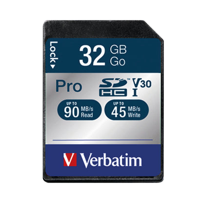 Verbatim Pro SDHC Memory Card Class 10 32GB 47021