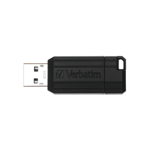 Verbatim Pinstripe USB Drive 64GB Black 49065