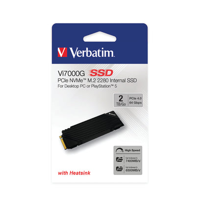 Verbatim Vi7000G PCIe NVMe M.2 SSD 2TB The Ultimate Gaming Solution