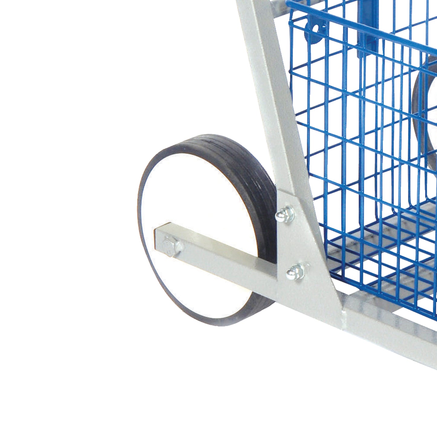 GoSecure Major Mail Trolley Removable Baskets Silver MT2SIL