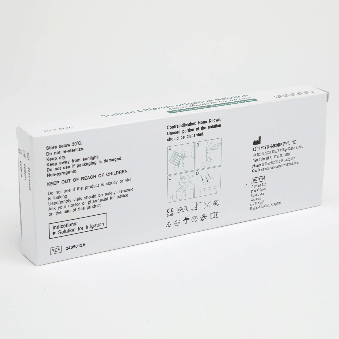 Wallace Cameron Saline Eye Wash Pods 5ml (Pack of 10) 2404096